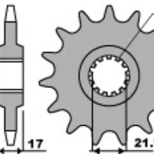 PBR Standard Stahlriztel vorne 2042 - 520