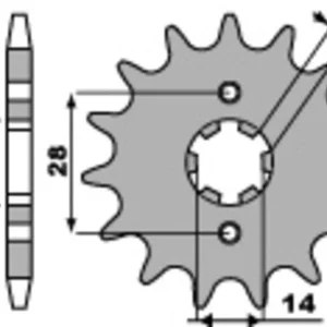 PBR Standard Stahlriztel vorne 2118 - 428
