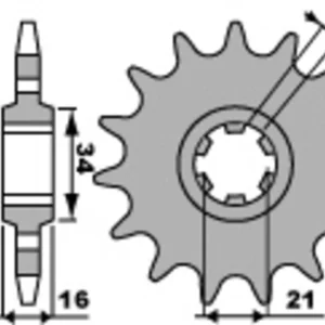 PBR Standard Stahlriztel vorne 2152 - 520