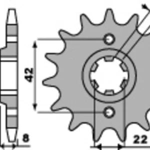 PBR Standard Stahlriztel vorne 281 - 520