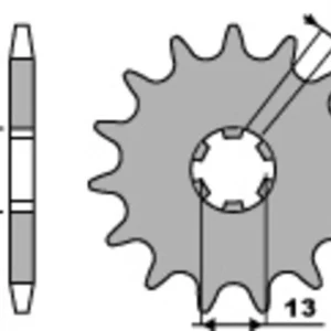PBR Standard Stahlriztel vorne 415 - 420