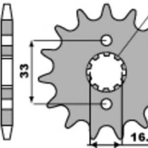 PBR Standard Stahlriztel vorne 430 - 520