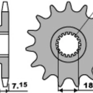 PBR Standard Stahlriztel vorne 432 - 520