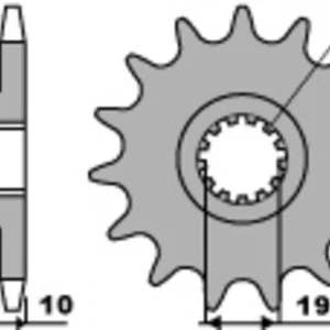 PBR Standard Stahlriztel vorne 435 - 520