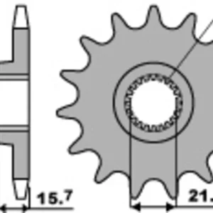 PBR Standard Stahlriztel vorne 441 - 520