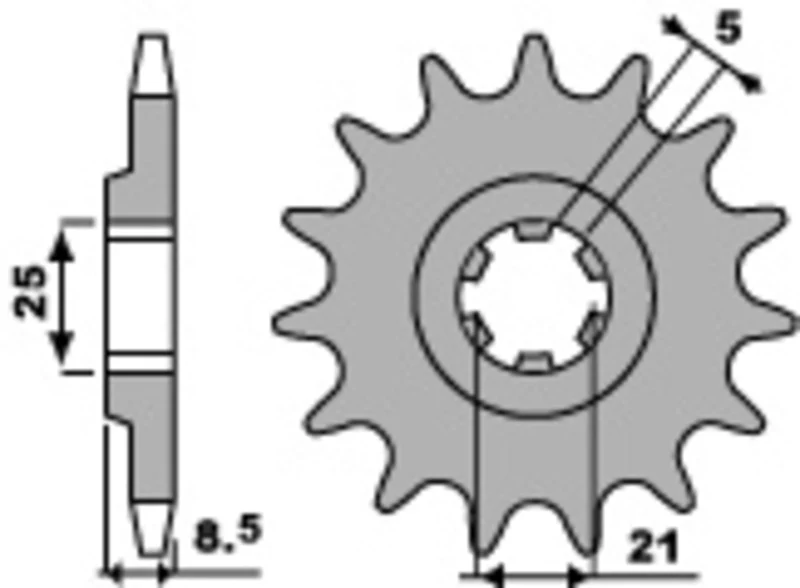 PBR Standard Stahlriztel vorne 725 - 520