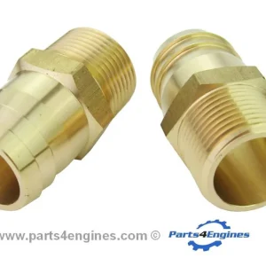 Perkins M90 Rohwasserpumpen-Schlauchanschlüsse, Paar