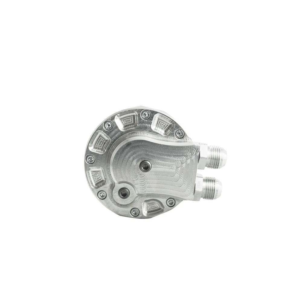 PMC MOTORSPORT Cooling Ölfilter Deckel passend für BMW M52 M54 (externer Ölkühler / 2 Sensoranschlüsse)