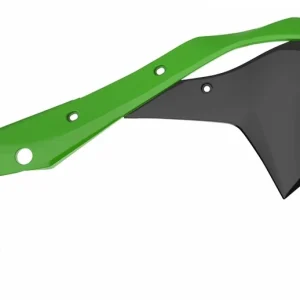 POLISPORT Kühlerspoiler seitlich Originalfarbe 17 Grün/Schwarz Kawasaki KX250F