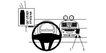 ProClip Fahrzeughalter 854246 - Winkelbefestigung - Smart ForTwo 08-10