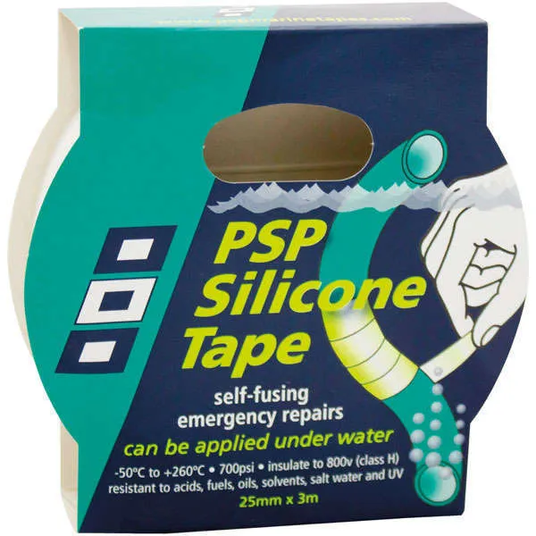 PSP, Silikonband 25mm, Weiß, 3,0 m