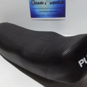 Puch Monza Sitzbank Sattel schwarz mit Aufschrift Mokick NEU