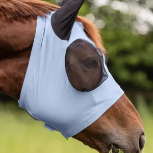 Puck Fliegenmaske mit Reißverschluss und UV-Schutz Pastel Blue SHP