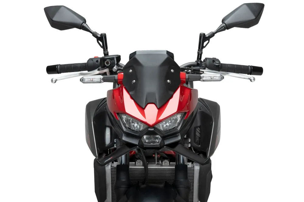 PUIG Downforce Naked Front Spoiler | mit ABE | matt-schwarz | passend für Kawasaki Z500 / SE - Modelle (2024-2026)