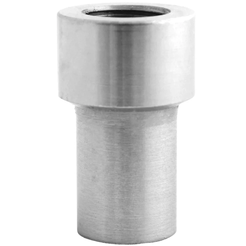 QA1 Tube Adapter - 1-1/2in OD - Smooth - Right Hand - 5/8-18 Thread .250 Wall - Alloy