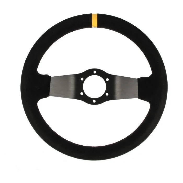 QSP Two Spoke YS Sportlenkrad Wildleder schwarz (geschüsselt)