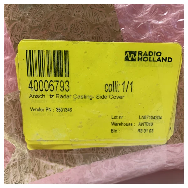 Raytheon Anschutz Radar Guss Seitenabdeckung 3501346