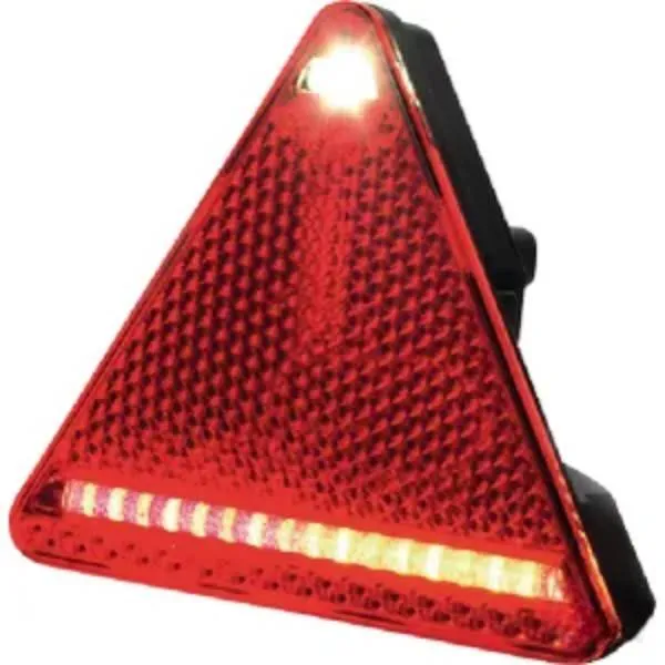 Rechtes Rücklicht Multifunktions-LED, rechteckig, 12-24V, 163x144x38,8mm, Kramp