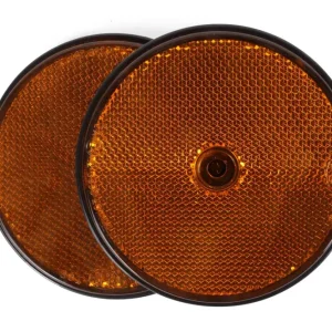 Reflektor rund orange 85 mm 2-tlg E4