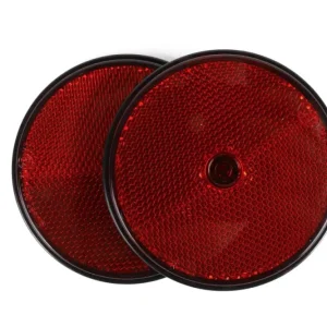 Reflektor rund rot 85 mm 2-tlg E4
