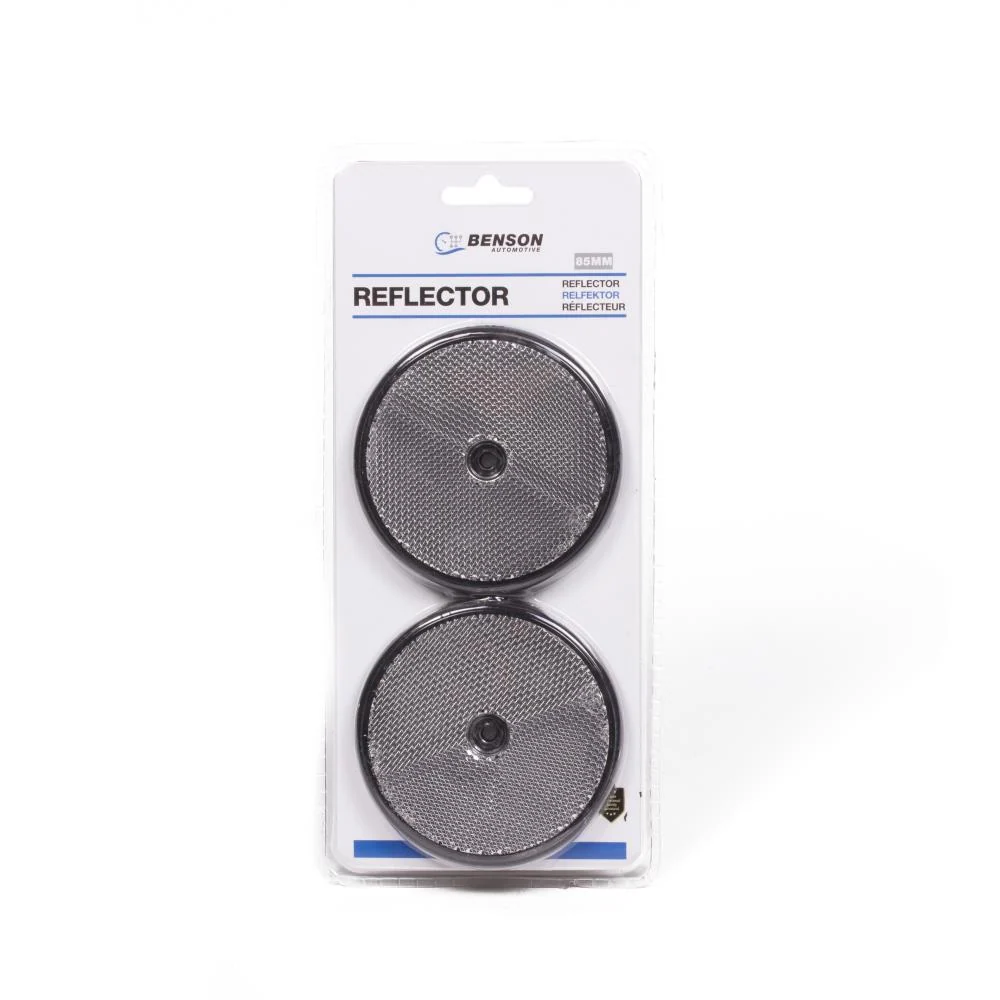 Reflektor rund weiss 85 mm 2-tlg E4