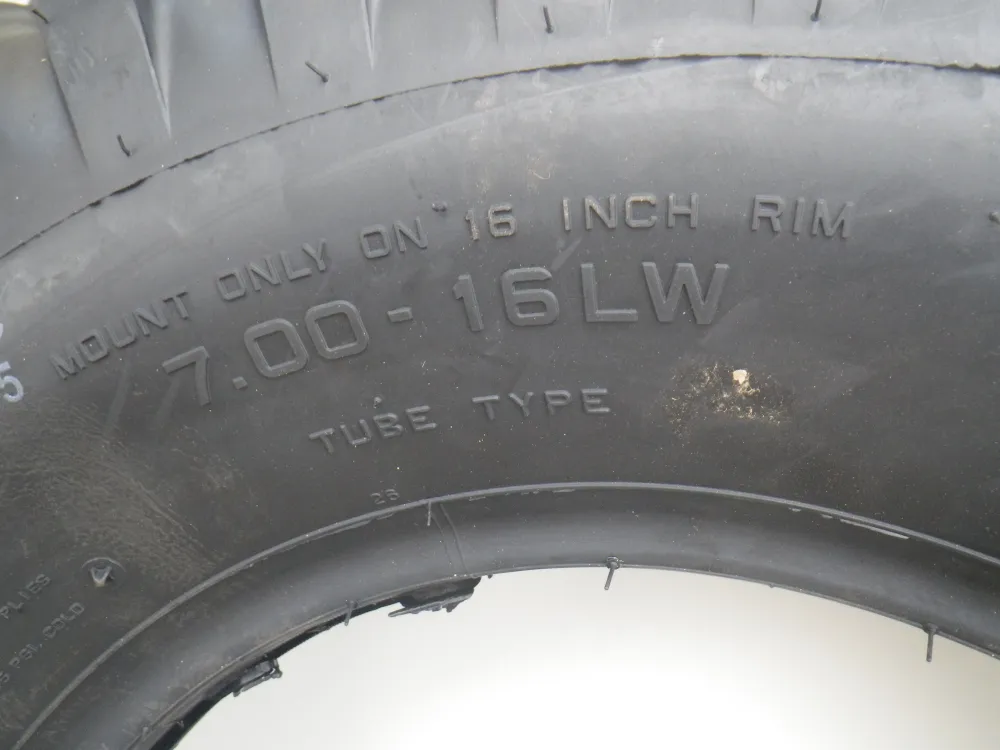 Reifen 7.00-16 TEXAS Cross Country NDCC Profil, Made EU, M151 Ford MUTT, M38A1, M416 Trailer