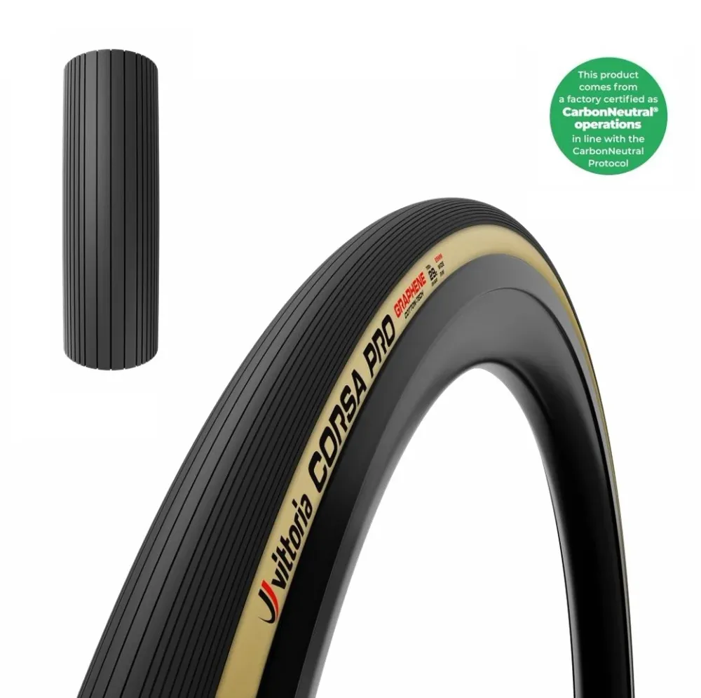 Reifen VITTORIA CORSA PRO WIDE Graphene G2.0 700c Tubeless Ready Beige