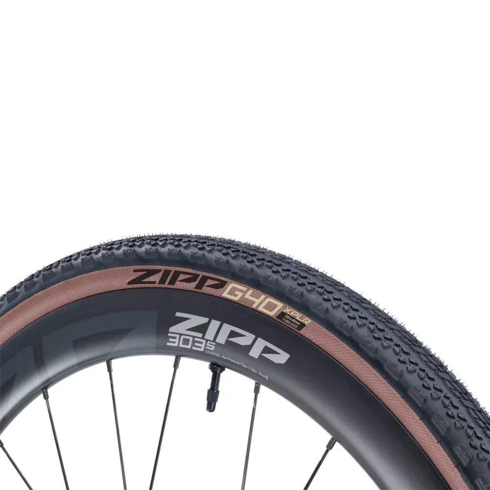 Reifen ZIPP G40 XPLR 700x40c Tubeless Ready Weich Braun