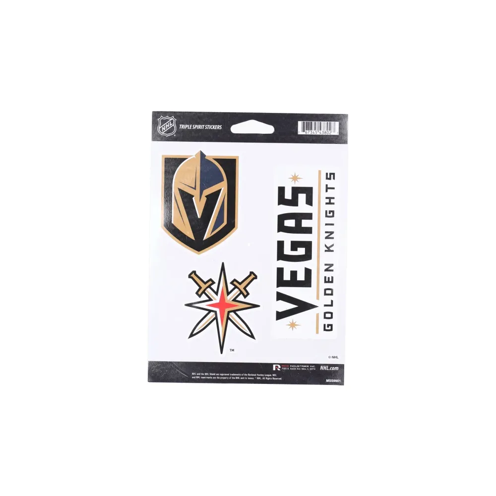 Unisex-Aufkleber NHL Triple Spirit Aufkleber Vegkni Original Teamfarben Rico Industries