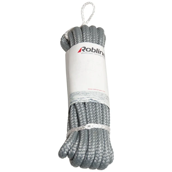 Robline, Festmacherleine geflochten grau, 20mm x 14m, Bruchlast 5300 kg