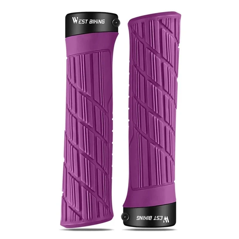 Rutschfeste Fahrradlenkergriffe - Violett