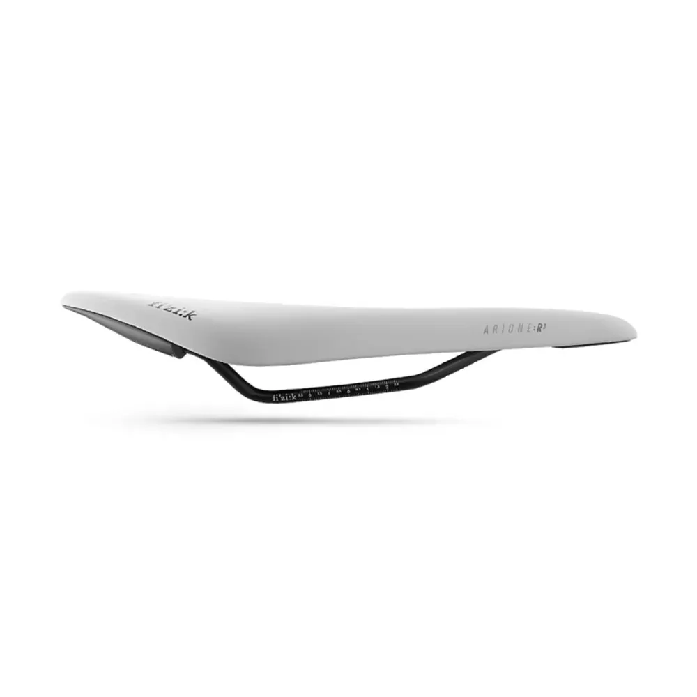 Sattel FIZIK ARIONE R3 OPEN LARGE Rails Kium Weiß White Edition