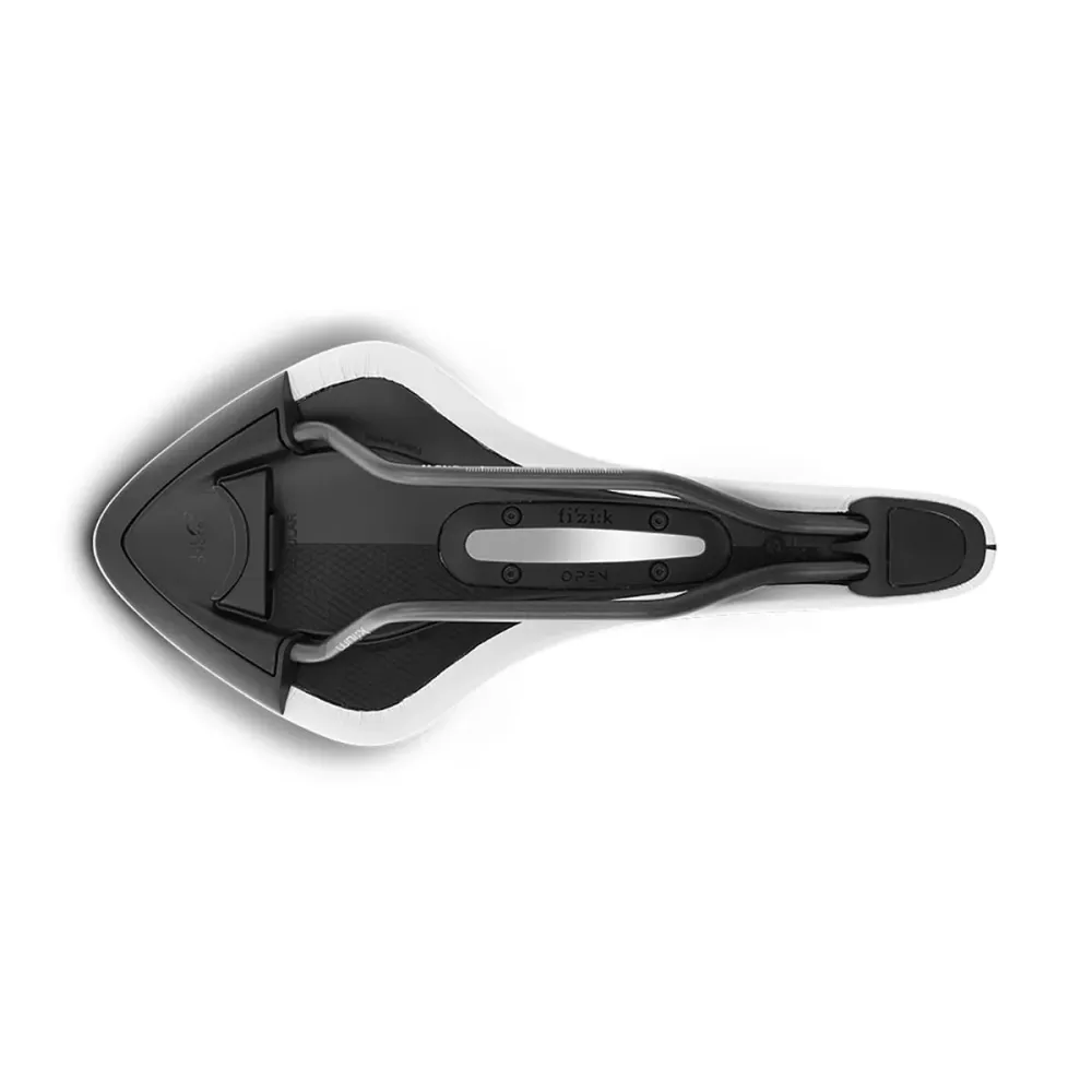 Sattel FIZIK ARIONE R3 OPEN LARGE Rails Kium Weiß White Edition