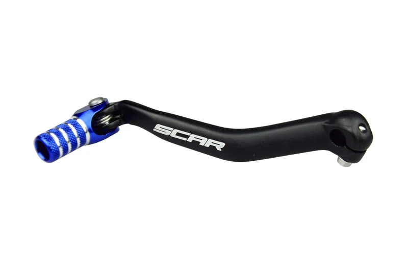 SCAR Schalthebel schwarz matt/Endstück blau