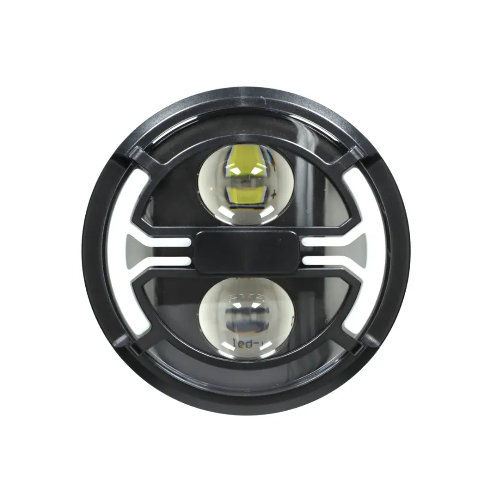 Scheinwerfer original LED mit eingebauten Blinkern + Montagesatz 5-poliger Stecker V8 Fatbike
