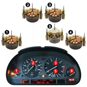 Schrittmotor Set für Tacho / Kombiinstrument – E38 E39 X5