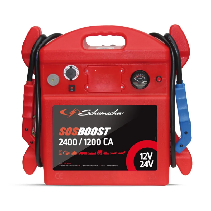 Schumacher Starthilfe-Booster SOS 12/24V, 2400A/1200A H760008