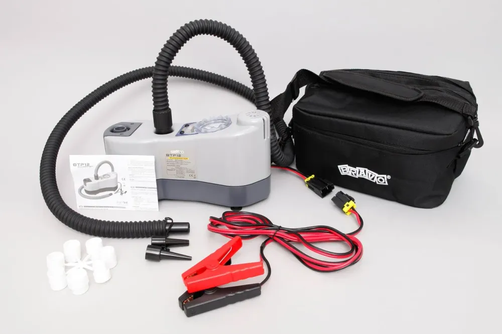 Set: Lithium Akku 12V-15Ah + Bravo BTP 12V Elektropumpe für Schlauchboote