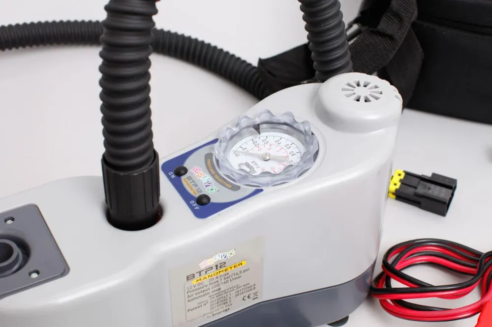 Set: Lithium Akku 12V-15Ah + Bravo BTP 12V Elektropumpe für Schlauchboote