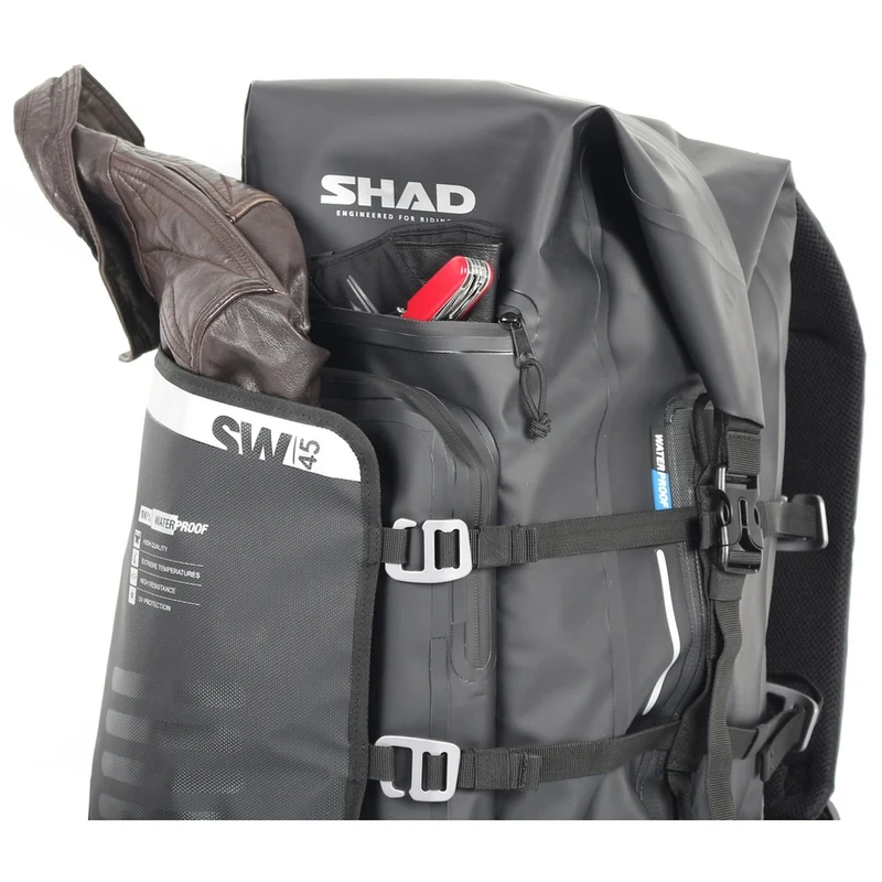 SHAD SW45 Wasserdichter Rucksack schwarz 40L