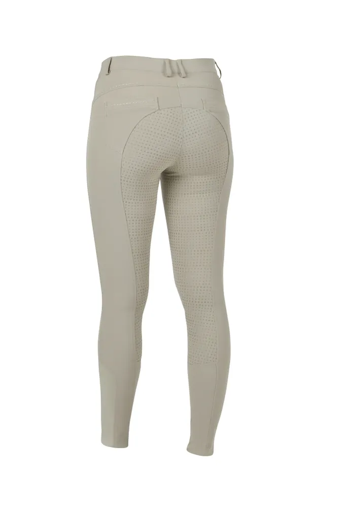 Shelby Damen Reithose mit Vollbesatz Beige 42