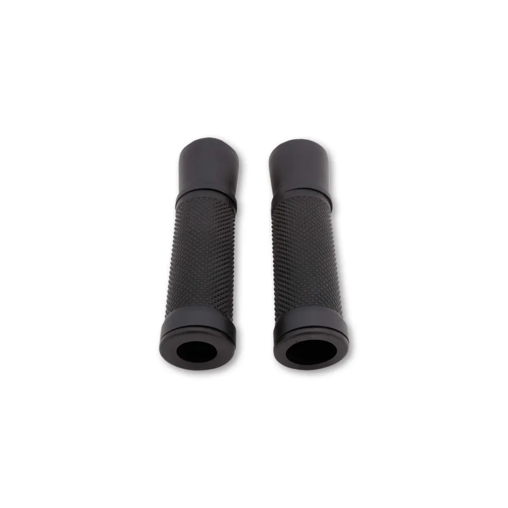 SHIN YO Motorrad Lenkergriffe Gummi Schwarz 22 mm 130 mm (Paar)