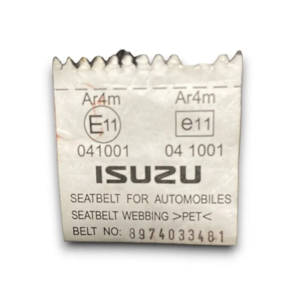 Sicherheitsgurt hinten rechts Isuzu D-Max Cod. 8974033481 (2002 > 2011)