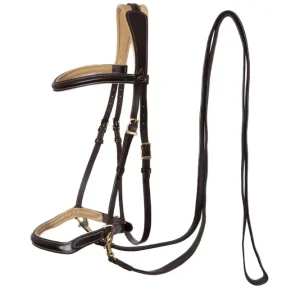 Sidepull Kiona mit Zügeln Brown/Beige P