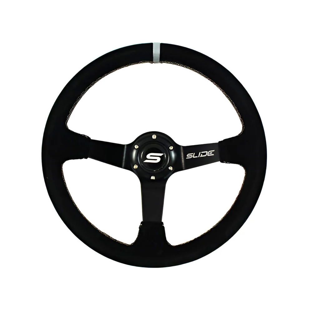 SLIDE Touge Race DS Sportlenkrad Wildleder schwarz (geschüsselt)