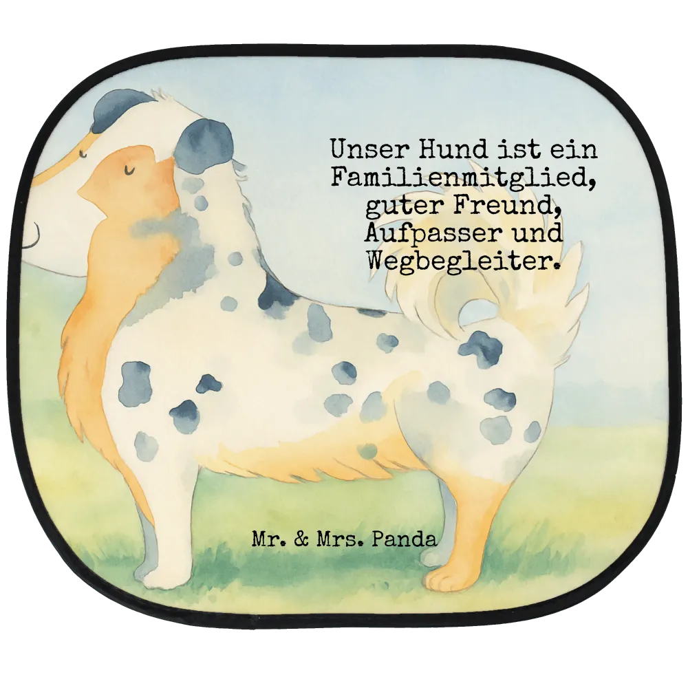 Sonnenschutz Autoscheibe Hund Australien Shepherd Design
