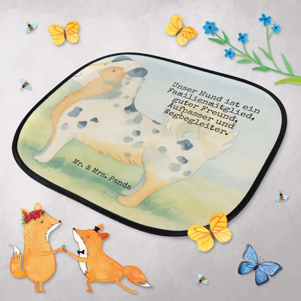 Sonnenschutz Autoscheibe Hund Australien Shepherd Design