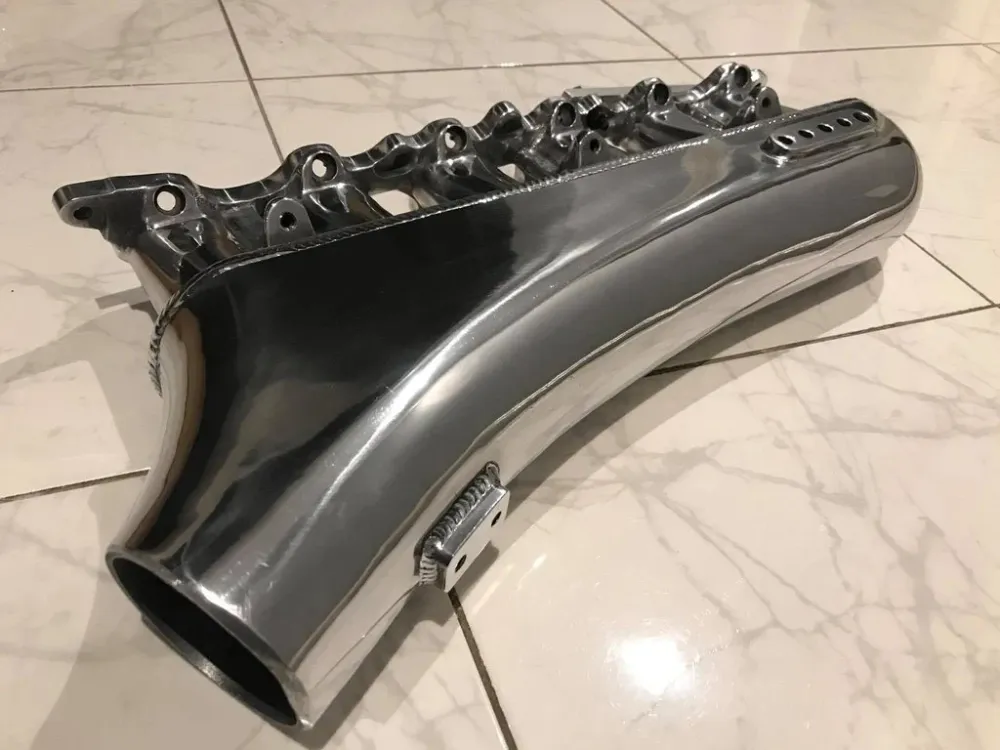 SPEEDTEK Ansaugbrücke passend für Toyota 1JZ-GTE + VVTi Supra Soarer Chaser Guss (Aluminium)