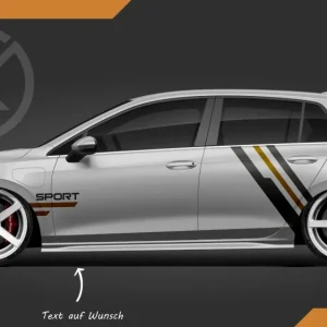 Sport Dekor Seitenstreifen Aufkleber Set Tuning Auto Folie Styling jdm Sticker