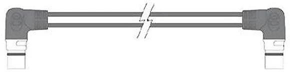Spur vinkelkabel 0.4m